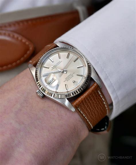 rolex datejust 36 leather band|rolex datejust 36mm white dial.